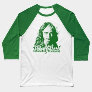 33 peter gabriel - green solid style Baseball T-Shirt